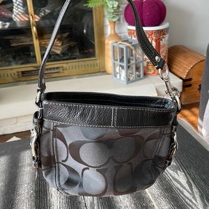 Black small coach bag